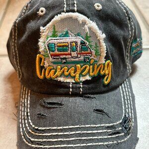 Kbethos Black Camping Womens Adjustable Baseball Cap